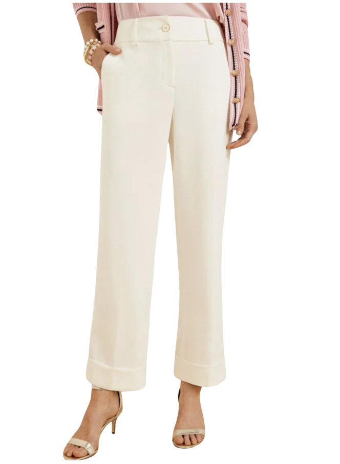 Tailored Slim Wide Ankle Pants